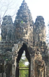 The east gate into Angkor Thom