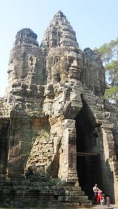 The east gate into Angkor Thom