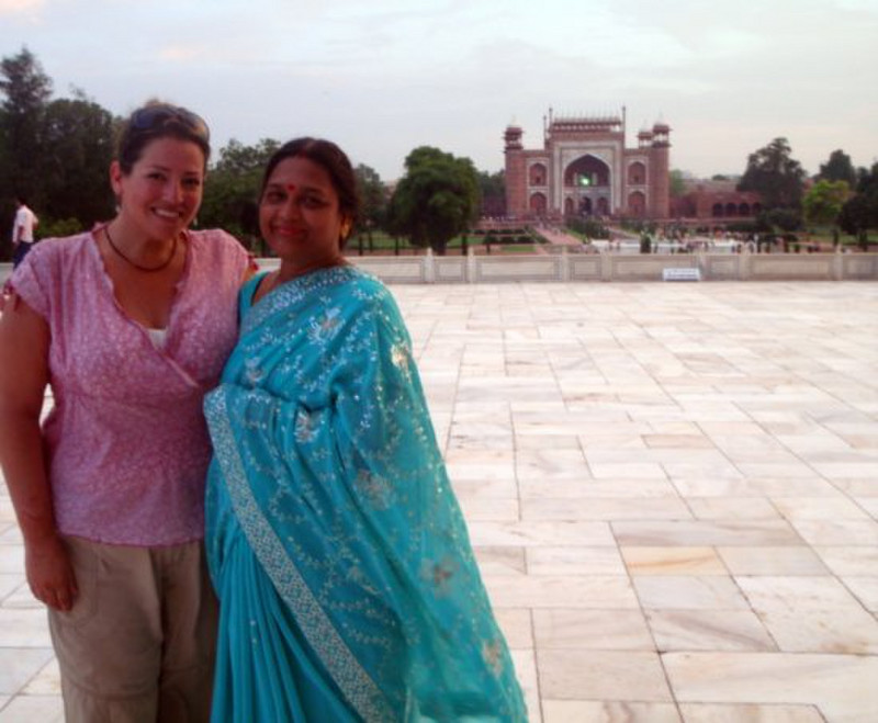 Me with a lovely Indian tourist
