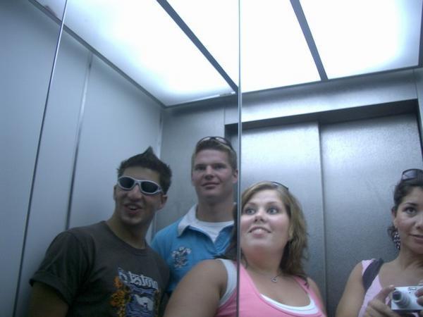 In an elevator