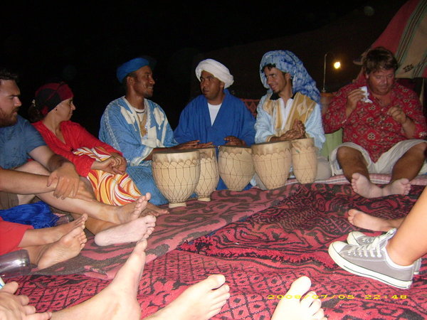 Night with natives in Sahara