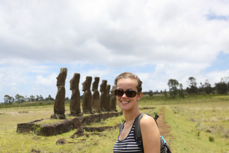 Visiting inland Moai on one of our hikes