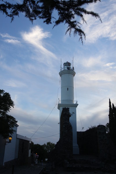 The infamous Colonia lighthouse in the late afternoon