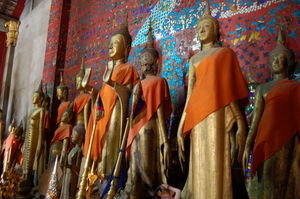 Buddha statues at Wat Xiang Thong