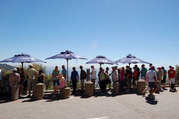 Queue to buy a ticket to go up Table Mountain
