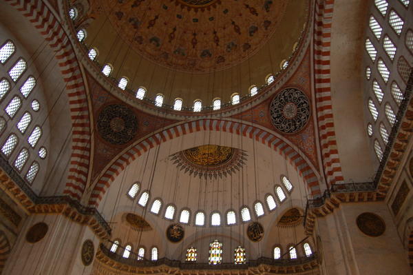 Inside the Suleymaniye mosque