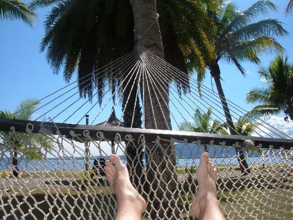 Russ in hammock