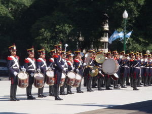 Banda Militar en Plaza San Martin