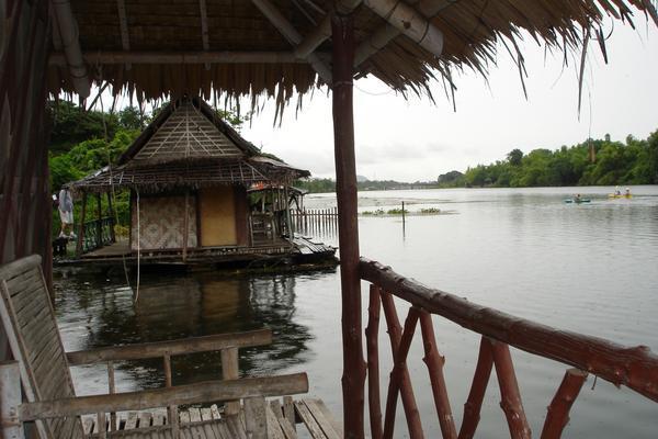 One of the huts on the river at Kanchanaburi