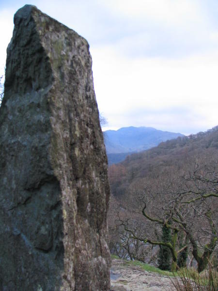 A smaller rock