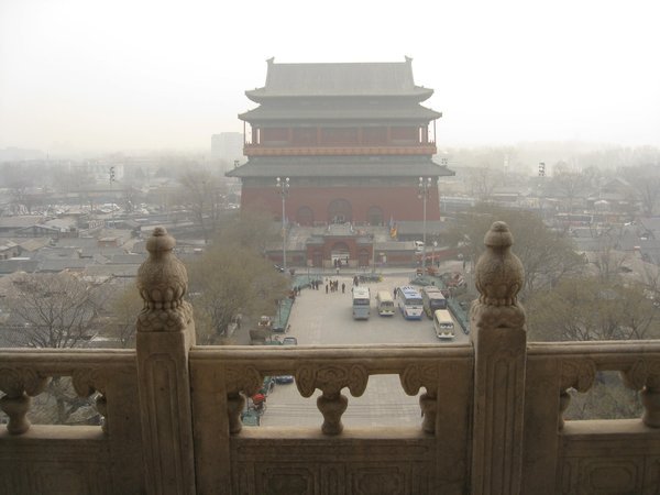 View from Bell Tower to Drum Tower