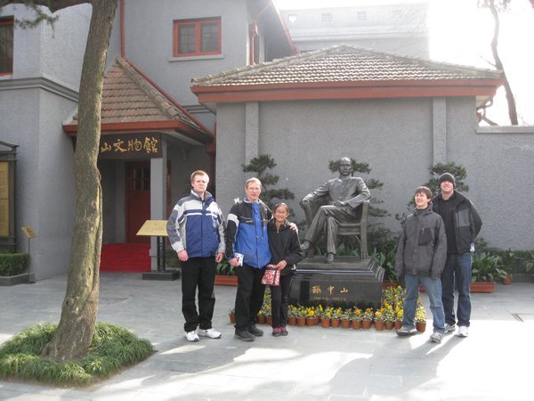 With the father of modern China