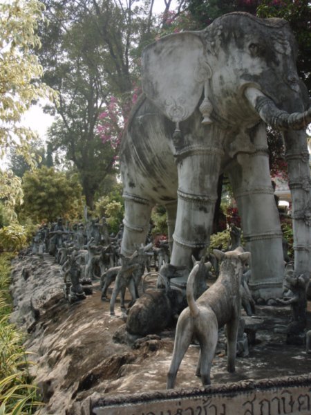 The Sculpture park in Nong Khai.