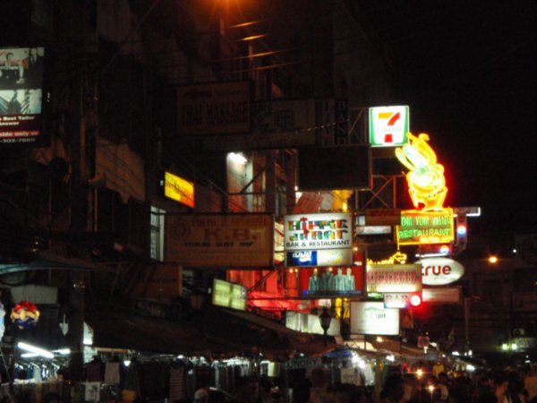 The hustle & bustle of Kao San Rd in Bangkok.....