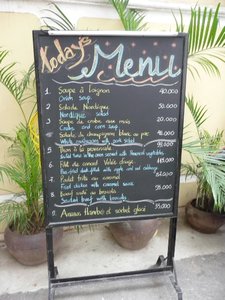 30. lunch menu at Hoa Sua