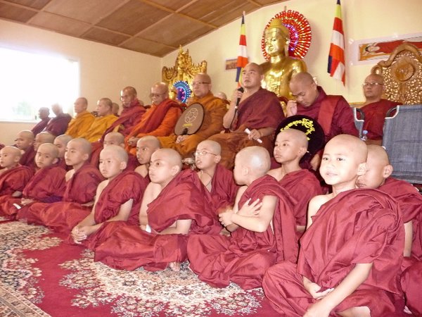 Novices and monks