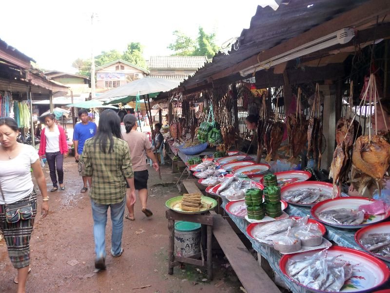 Dried fish village