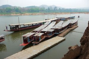 crusie boats on the Mekong