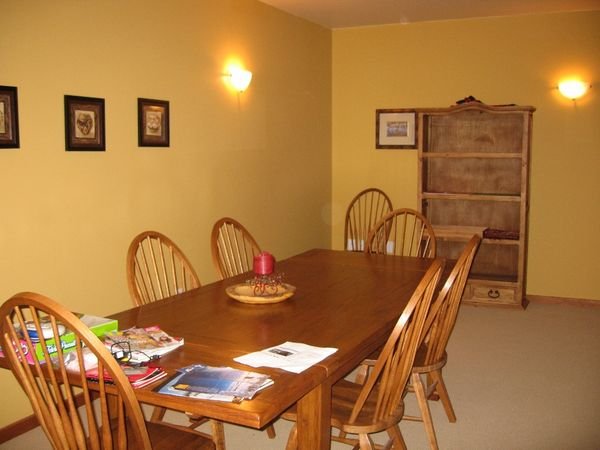 The dining area 