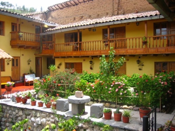 our gorgeous floral hostel in Cusco