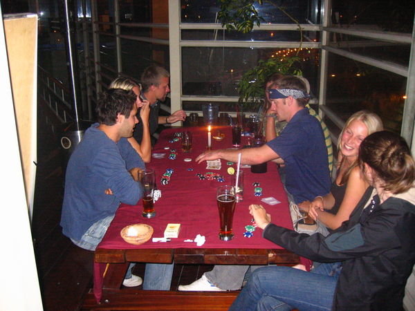 dealing poker on casino night