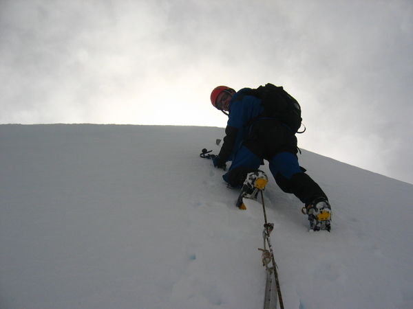 topping out on the airy summit