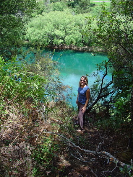 Christina at Huka Falls
