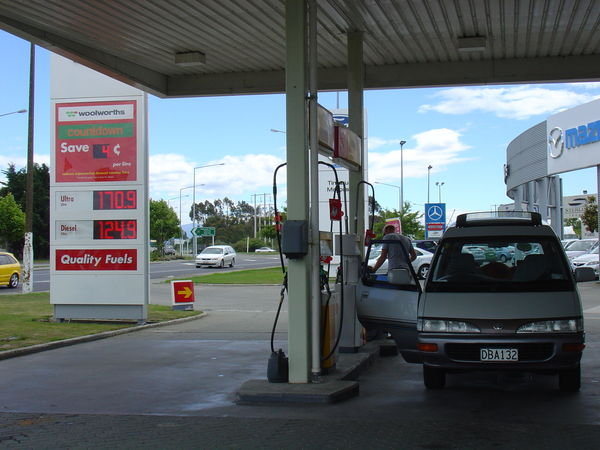 Gas station in Timaru