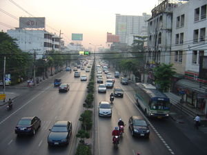 A typical street in Bangkok