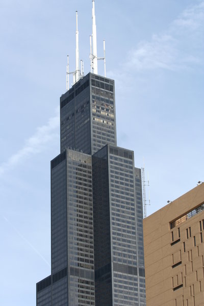 Close up of the Sears/Willis Tower