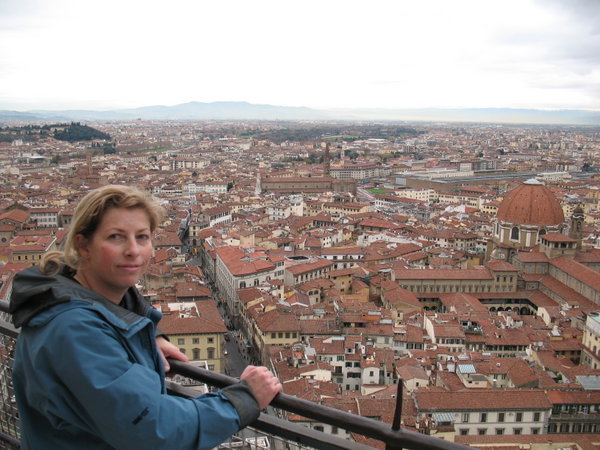 The view from the dome of Florence's cathedral