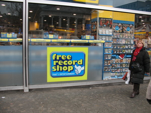 CD shop in Brussels