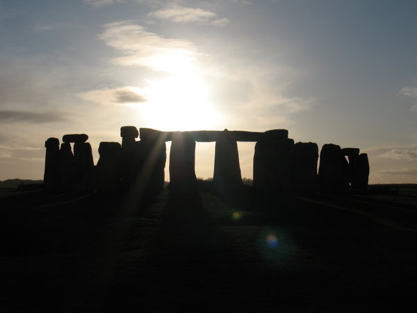 Stonehenge at sundown