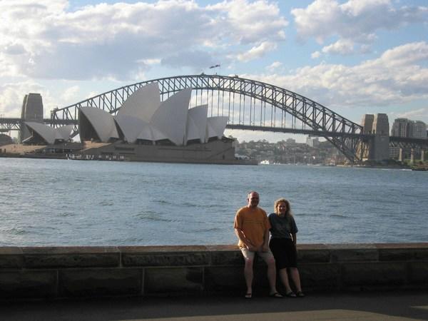 Doug & Mary with Opera House & Bridge