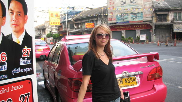 Hot Pink Taxis!
