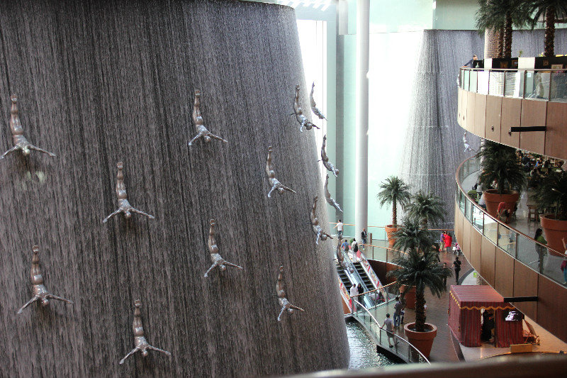 The Water Fall at Dubai Mall