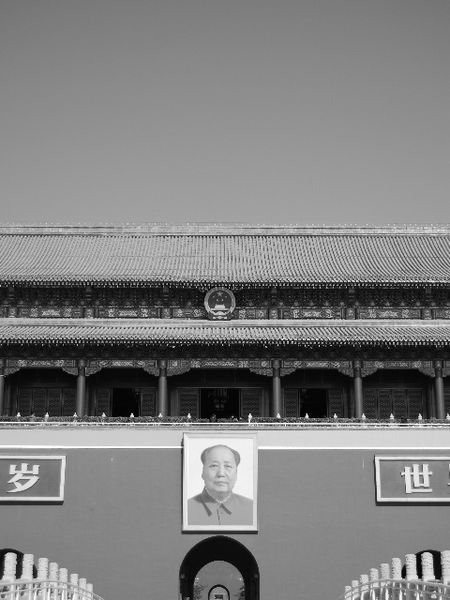 Mao outside of Tiananmen