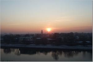 Sunset over Krakow