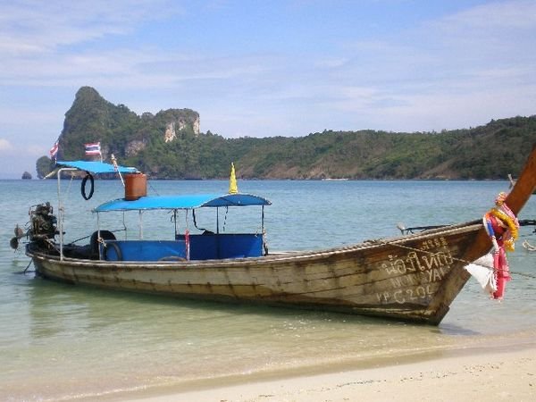 Fishing Boats on Phi Phi's beaches