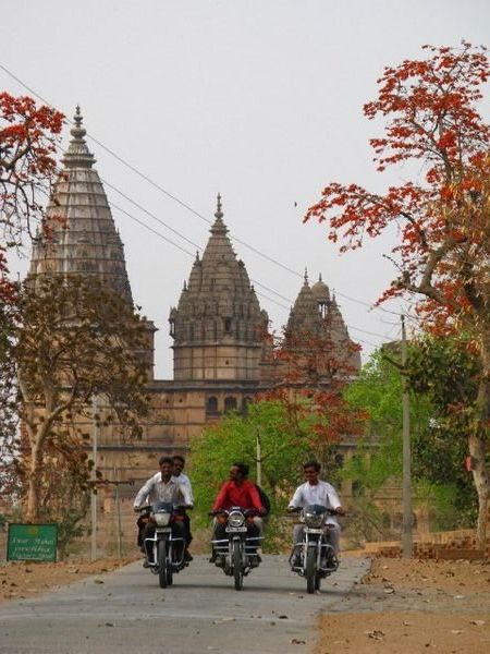 Bikers on the Mean Streets of Orchha