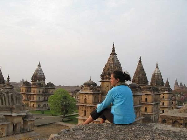 Sunset in Orchha 