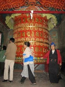 Big Prayer Wheel at Bodhnath