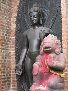Hanuman and Buddha