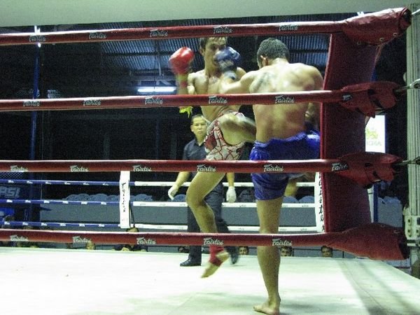 At the Tourist Kick Boxing in Chiang Mai