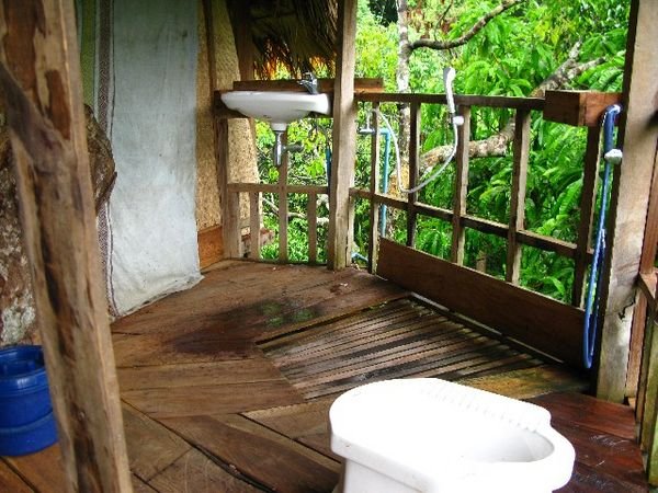 Our Treetop Outhouse