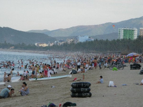 The Busy Beach of Nha Trang