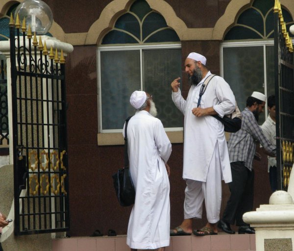 Outside a Mosque