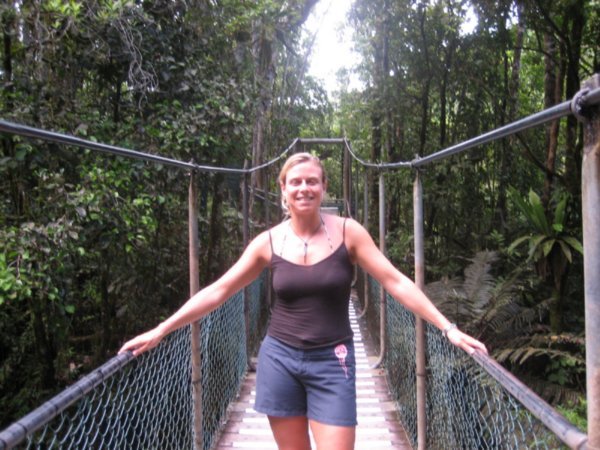 me on the bridge over the mosman gorge