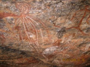 Aborigine cave paintings. Kakadu national park