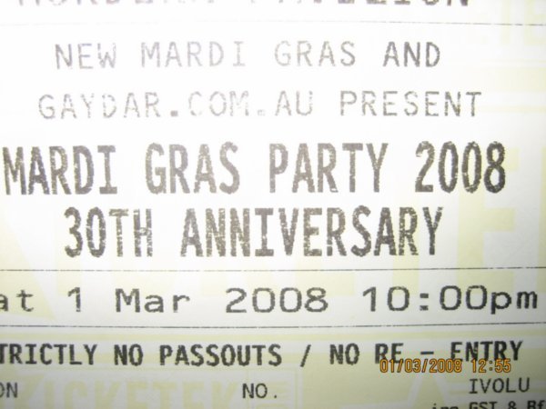 My parade after party ticket